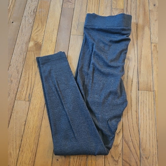 LOFT Lou & Grey Black Houndstooth Ponte Leggings Women's Size Large - Picture 1 of 2